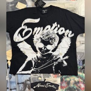 Men's Black Graphic Short Sleeve Tee